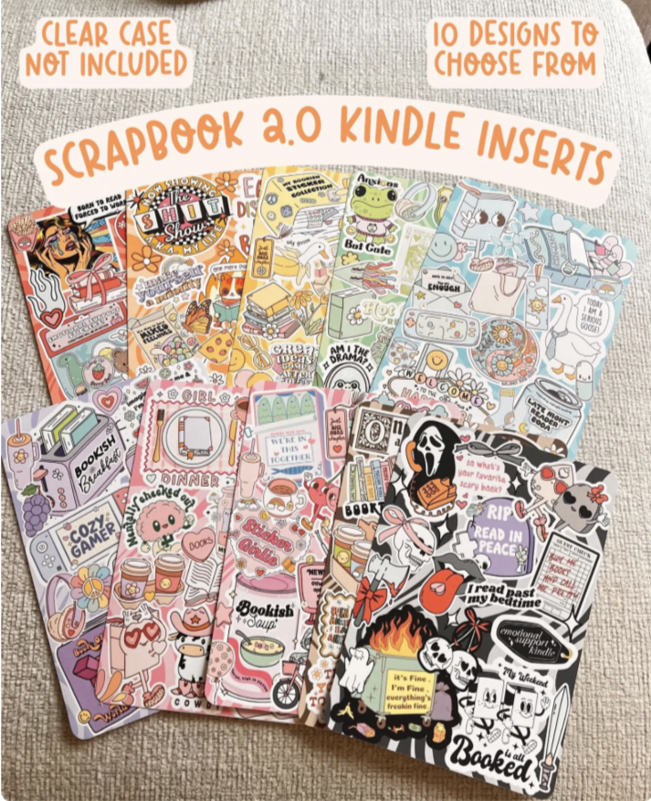 Scrapbook 2.0 E-Reader Insert for Clear Case Covers - Fun, Decorative-image