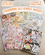 Scrapbook 2.0 E-Reader Insert for Clear Case Covers - Fun, Decorative