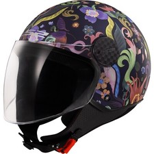 Motorcycle Jet Helmet - LS2 OF558 Sphere Lux 2 II Bloom - Urban City Scooter