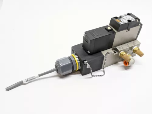 SMC VFS2100-5FZ Solenoid Valve w/ VFS2000 Plug In Type Manifold 4/5 Port