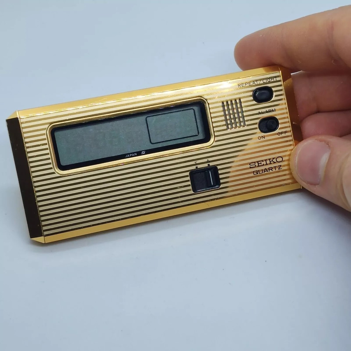 Vintage Seiko Quartz Alarm Japan BASE METAL 7411-002G SEIKOSHA | eBay