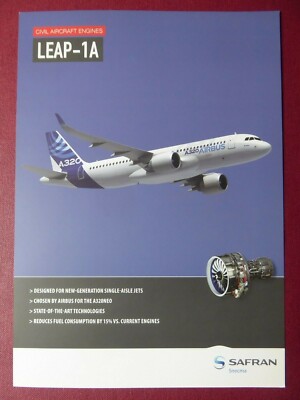 2013 DOKUMENT SAFRAN SNECMA CFM LEAP-1A FLUGZEUG MOTOR AIRBUS A320neo AIRLINER
