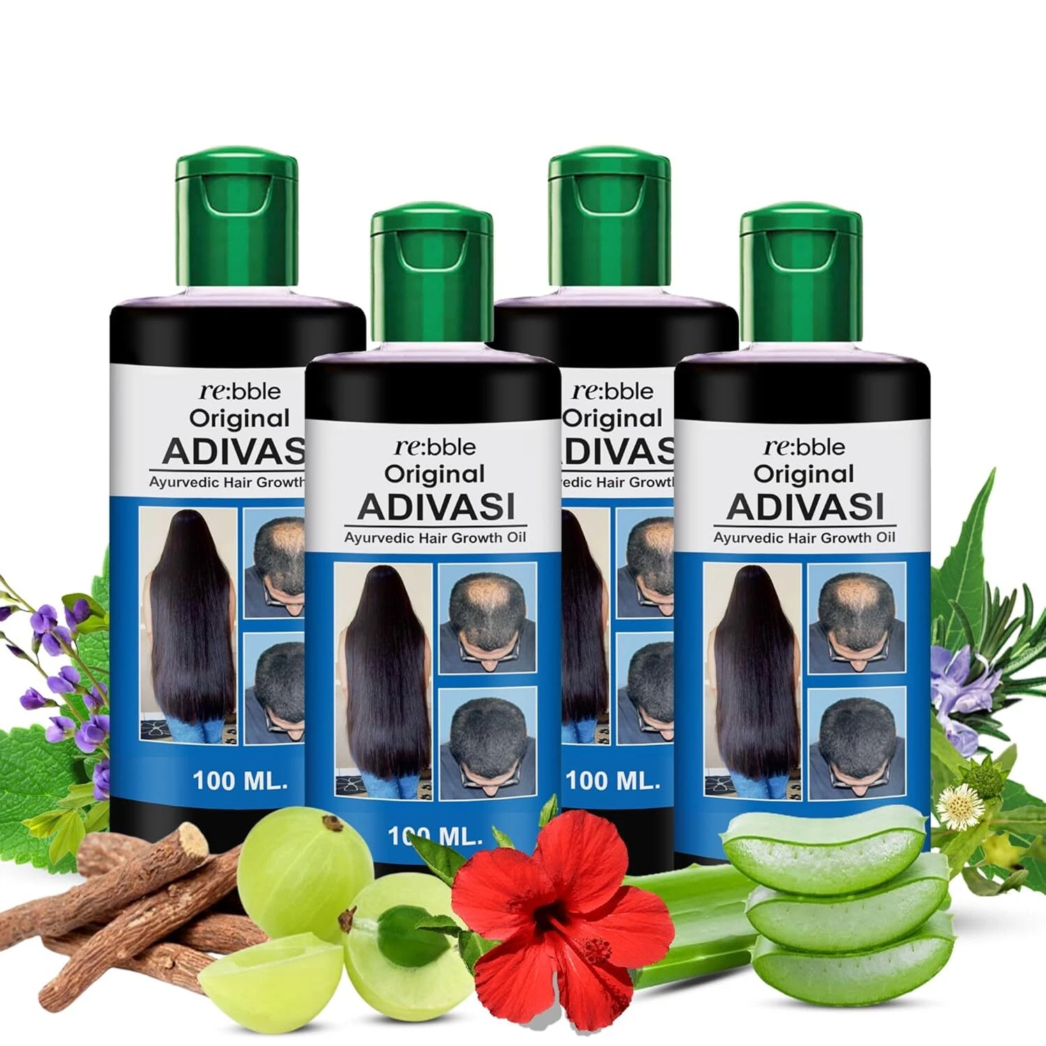 Adivasi hair oil, Adivasi herbal hair oil for hair growth, Hair Fall Control