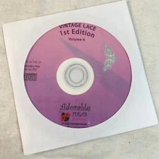 VINTAGE LACE John Deer Adorable Ideas Embroidery Designs CD 1st Edition volume 4
