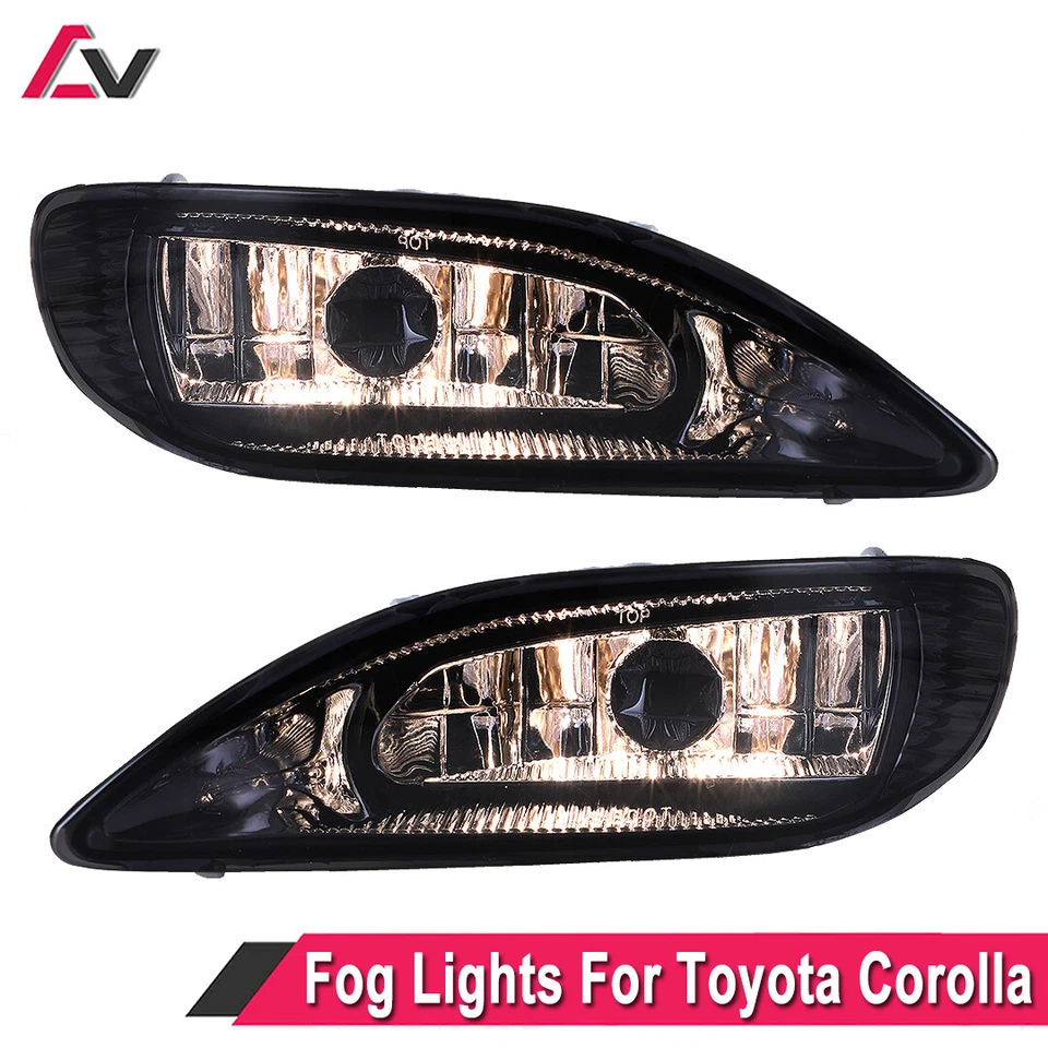 Par de luces antiniebla de parachoques de humo para Toyota Corolla 2005-2008 + cableado + interruptor LR Foto 2 de 4