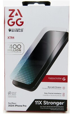 #ad ZAGG InvisibleShield XTR4 Screen Protector For Apple iPhone 16 Pro New $12.95