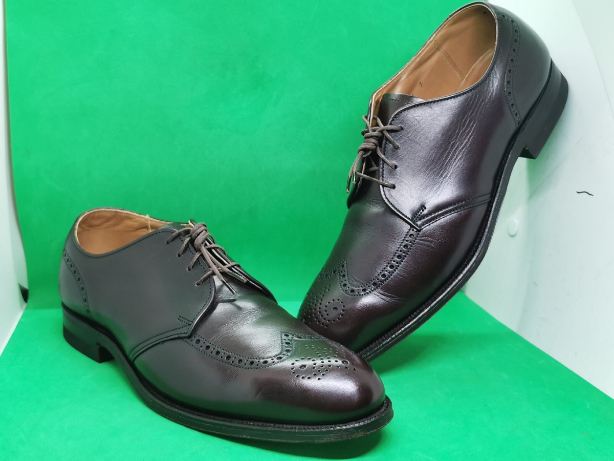 Alden Mens Burgundy Leather Shell Cordovan Wingtip Dress Shoes Size 10.5 AA/B Alden Mens Burgundy Leather Shell Cordovan Wingtip Dress  main image 3