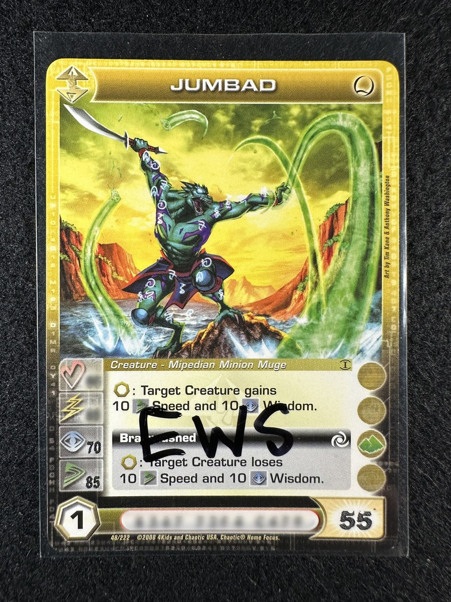 Chaotic TCG 3 Max EWS Jumbad 48/222 BTD 1st Ed Common NM/LP | eBay
