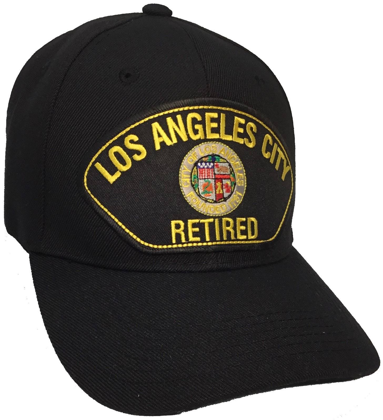 City of Los Angeles Retired Black Baseball Cap