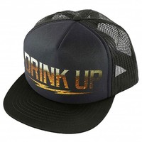 Metal Mulisha Men's Drink Up F.u. Trucker Snapback Hat Black Skate Baseball on sale Metal Mulisha Men's Drink Up F.u. Trucker Snapback Hat Black Skate Baseball on sale