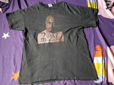 RARE vintage 90s 2 Pac tupac All Eyez On Me T SHIRT HIPHOP RAP TEE