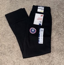 IZOD Boys Black Flat Front Uniform Pants Size 14 Stretch Twill