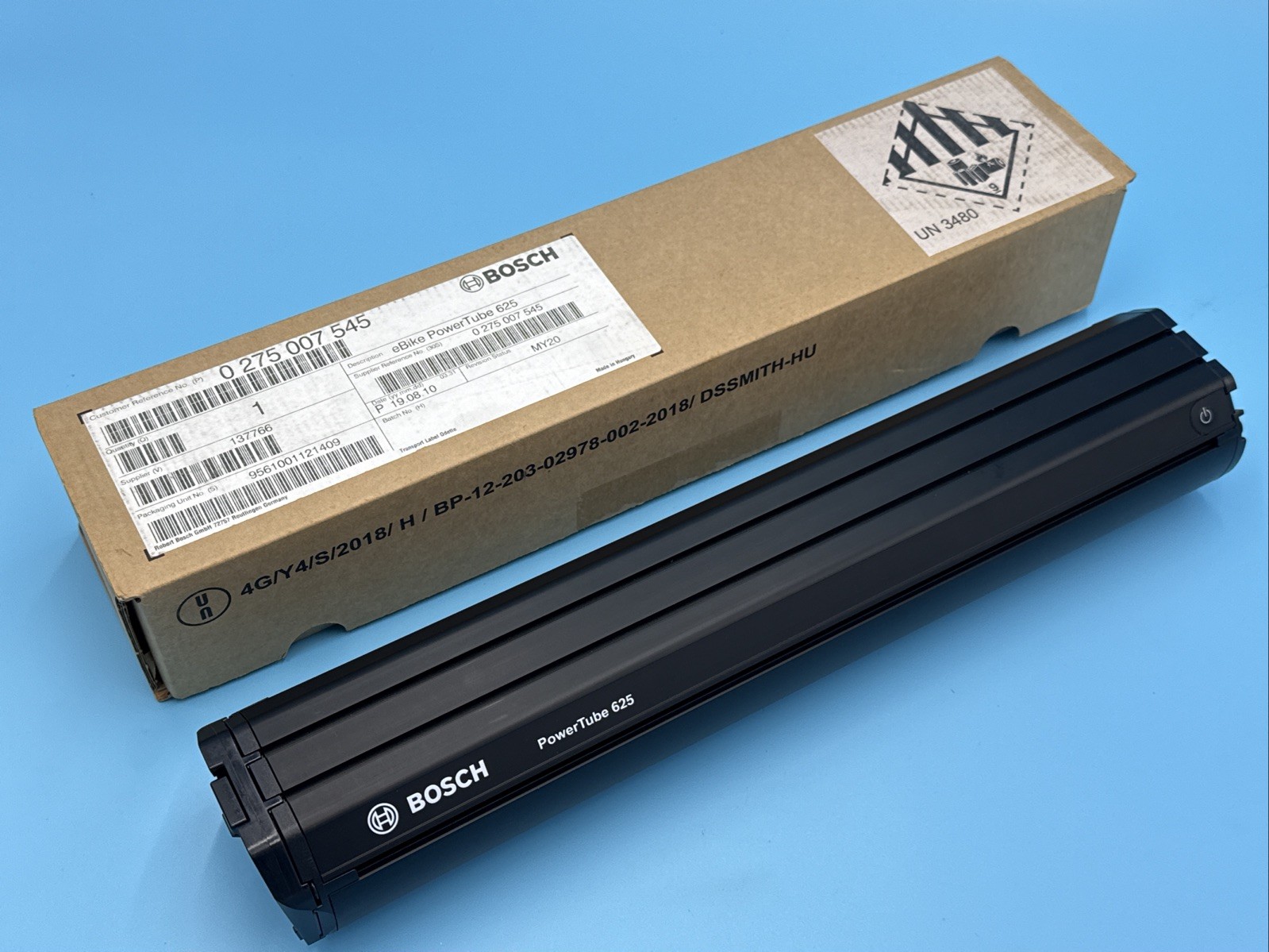 Bosch Powertube 625W HORIZONTAL E-Bike Battery US BBP295 0275.007.545-VE2 NEW