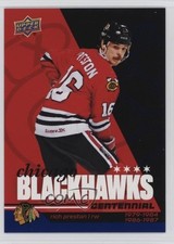 2025 Chicago Blackhawks Centennial Windy City Blue 53/65 Rich Preston #96 1uh4