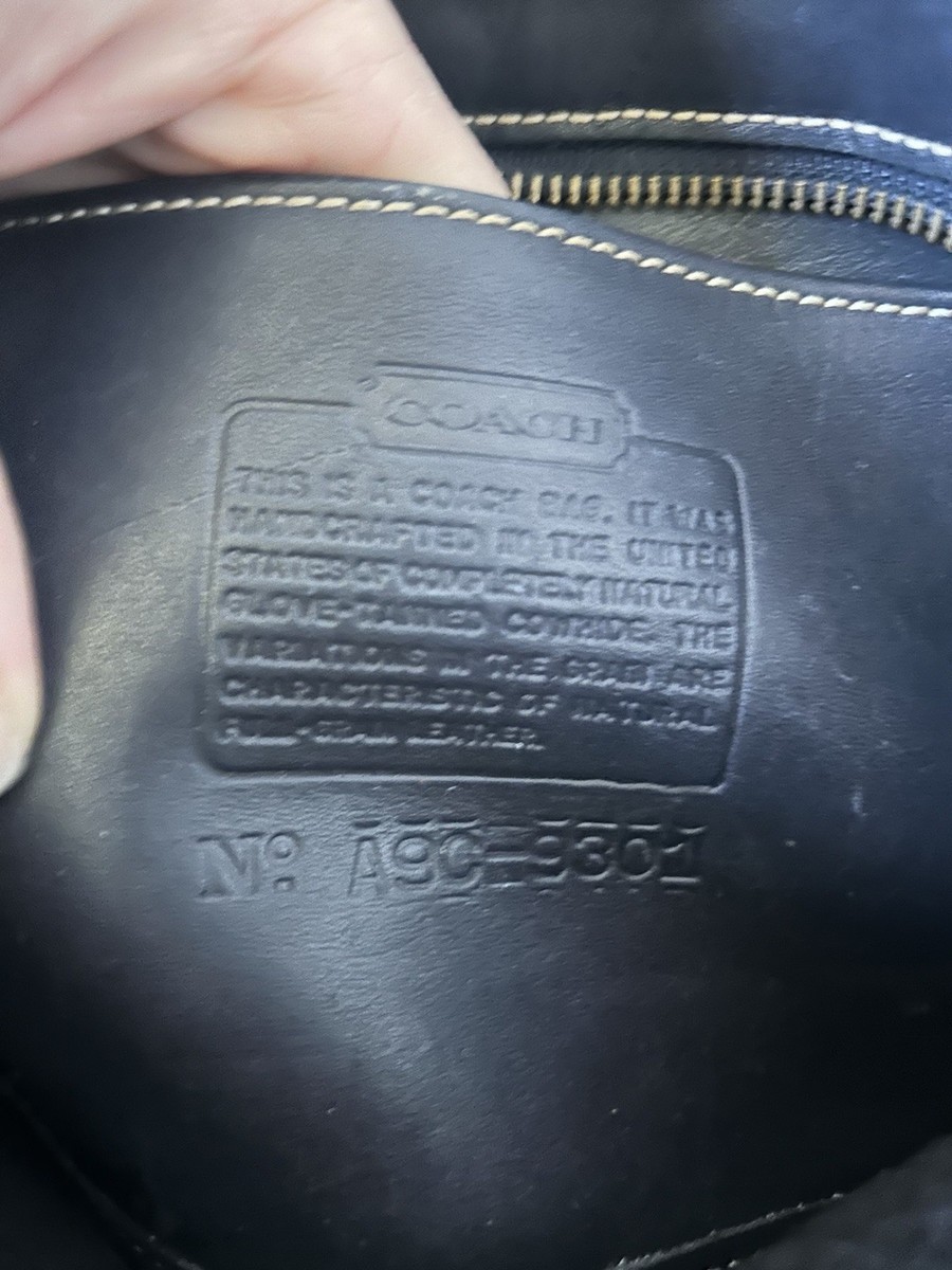 【激レアvintage】coach baker ディレクターズチェア Vintage Coach Leather Dark Navy Blue Bleecker Bag 9301 Classic USA