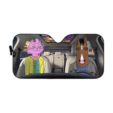 3D BoJack Horseman Custom Car Auto Sunshade