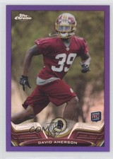 2013 Topps Chrome Retail Purple Refractor 466/499 David Amerson #66 0c2