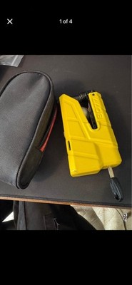 Abus 8077 Granit Detecto X-Plus Scheibenbremsschloss gelb