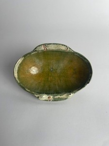 Han Dynasty 200 BC-200AD Green Glaze Ear Cups
