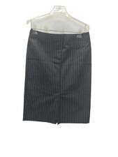ANN TAYLOR LOFT Skirts Size 4 Stretch Gray Pinstripe Straight Pencil Skirt