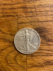 1939 D US silver walking liberty half dollar