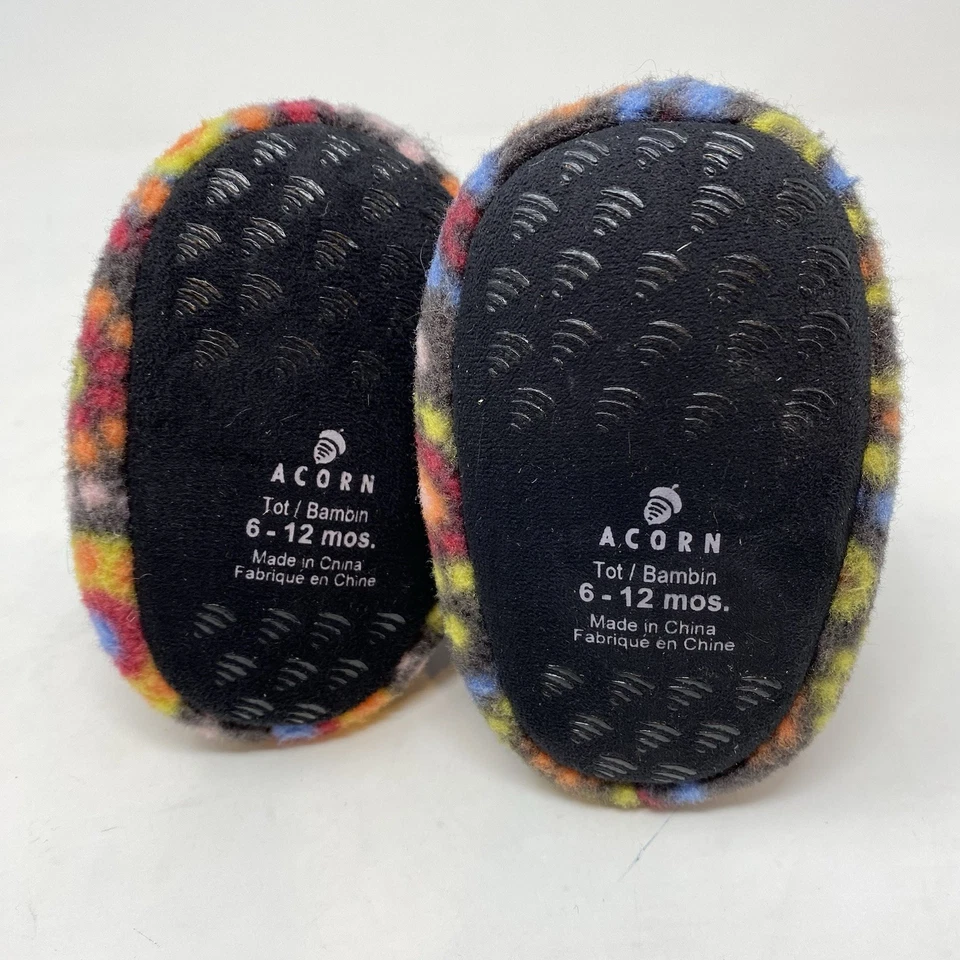 Bellota 6-12m Meses Infante Bebé Niñas Unisex Polar Botín Zapatillas Flores Foto 3 de 4