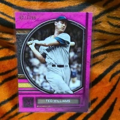 2025 Topps Museum Collection #16 Ted Williams Pink 17/199 Boston Red Sox MLB