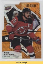 2021-22 Upper Deck Allure Orange Slice Nico Hischier #53 READ 0vg5