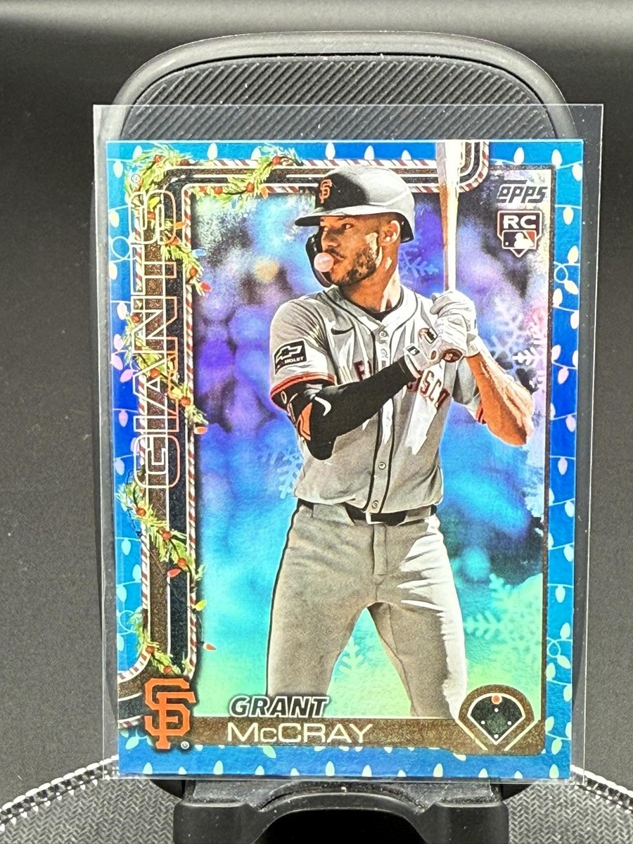 2025 Topps Holiday #H53 Grant McCray Blue Metallic Holiday Lights