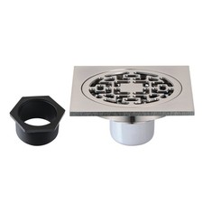 Kingston Brass BSF4272 Watercourse 3-15/16" Square Shower Drain - Nickel