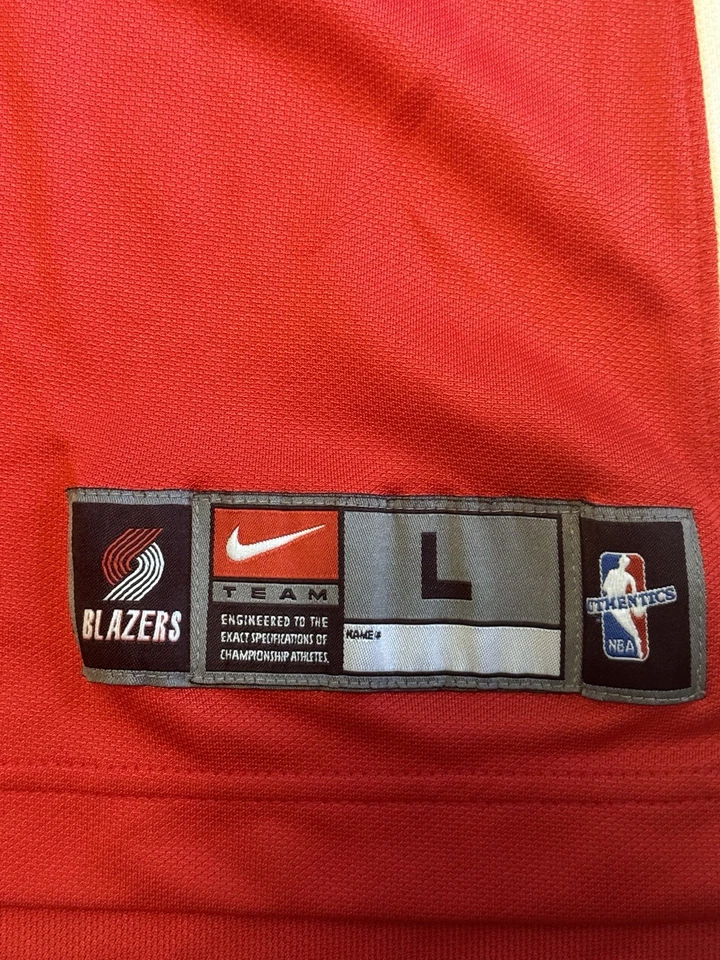 Camiseta deportiva de calentamiento Nike de baloncesto de la NBA Portland Trail Blazers para hombre talla L Y2K Foto 2 de 4