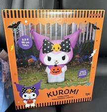 Sanrio 3.2 Ft Airblown Kuromi Halloween Decoration Light Purple Inflatable New