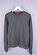 Hugo Boss Drick Grey Sweatshirt Neck Logo Size M Designer