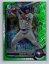 ALEX DE JESUS 2022 BOWMAN CHROME DRAFT GREEN SPARKLE REFRACTOR CARD #BDC-147 /99