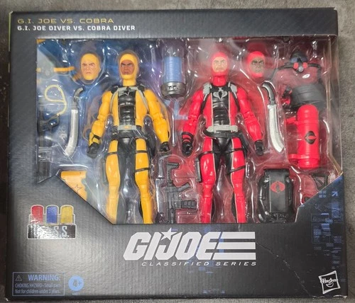 G.I. Joe Classified Series #169 GI JOE DIVER Vs COBRA DIVER 2pk Set