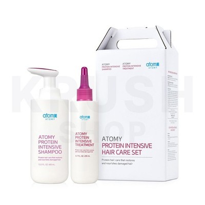 Atomy Protein Intensive Hair Care Set (Shampoo 400ml+ Treatment 200ml) K-Beauty