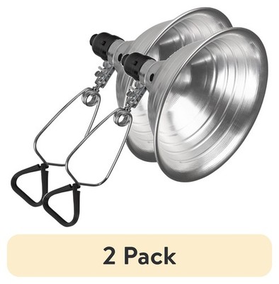 2 Pack Champion Clamp Light 8.5'' Aluminum, 150W Max No Bulb,NEW