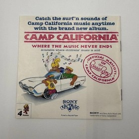 Camp California (TurboGrafx-CD Super CD 1993) &ndash; Case & Manual ONLY