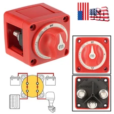 300A Dual Battery Selector Switch 4 Position 1-2-Both-Off for Marine Boat Truck
