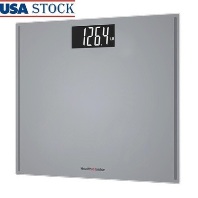 Extra Wide Digital Bathroom Scale 500lb Capacity Large LCD Display 4 User Memory