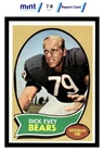 1970 TOPPS DICK EVEY 106 NRMT-MT MCG 8 FOOTBALL CHICAGO BEARS