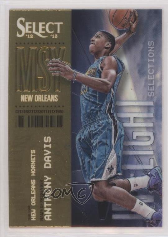 2012-13 Panini Select In Flight Selections Anthony Davis #2 Rookie RC 0w7p