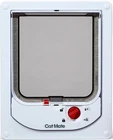 CAT MATE WHITE ELECTROMAGNETIC CAT FLAP 4 WAY LOCKING REF 254W WITH 2 MAGNETS