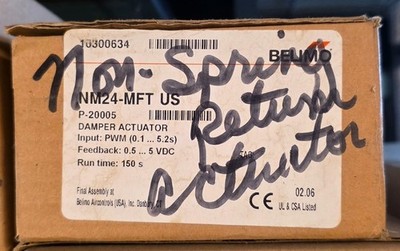 Belimo NM24-MFT US Damper Actuator 24V Corded Electric
