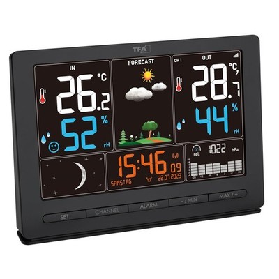 TFA Dostmann Funk Wetterstation Season 2 Außensender Farbdisplay Funkuhr 35.1118