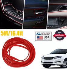 Car Door Panel Edge Gap Line Insert Molding Trim Strip Dustproof Accessories US