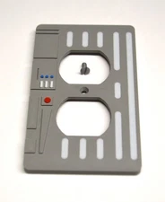 STAR WARS Inspired - Outlet Wall Cover Plate Imperial Style COLOR MATCHED SCREW 