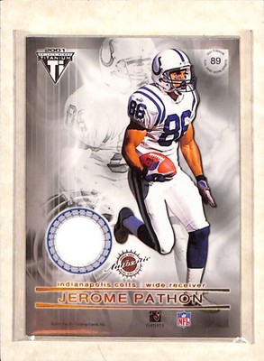 2001 Pacific Trading  #89 Jerome Pathon E.G. Green Dual Patch EX