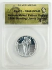 H McNeil 1916 Standing Liberty Quarter Pattern ANACS PR68 Silver Medal C4169