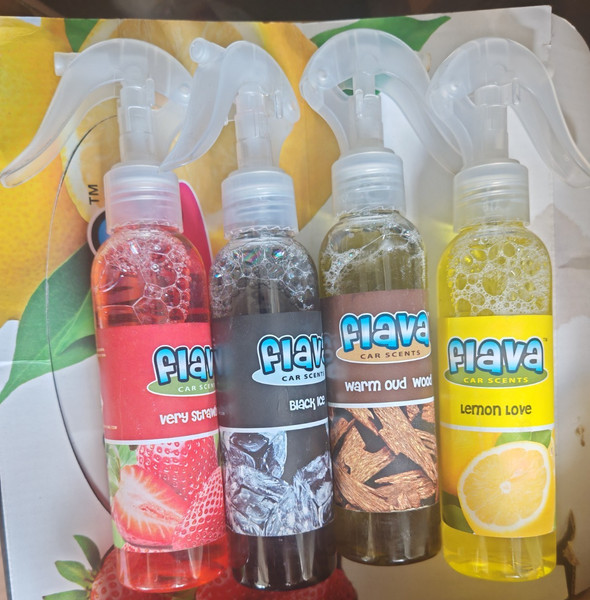 2 x Spray ambientador Flava 150 ml aroma coche/hogar